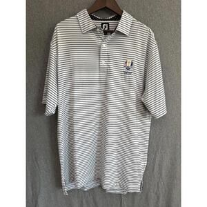 FootJoy Ryder Cup 2020 Whistling Straits Polo Shirt Golf Striped Short Sleeve XL